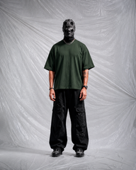 GREEN OVERSIZED BASIC T-SHIRT