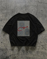 Haq Patchwork Oversize T-Shirt – Black