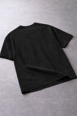 BLACK OVERSIZED BASIC T-SHIRT