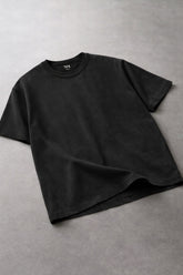 BLACK OVERSIZED BASIC T-SHIRT