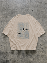 Haq Patchwork Oversize T-Shirt – Beige