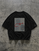 Haq Patchwork Oversize T-Shirt – Black