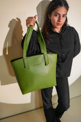 OLIVE GREEN MORGAN TOTE