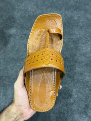 Mustard Kolapuri Chappal - Men