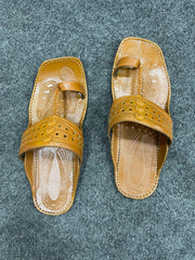 Mustard Kolapuri Chappal - Men