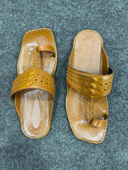 Mustard Kolapuri Chappal - Men