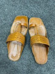Mustard Kolapuri Chappal - Men
