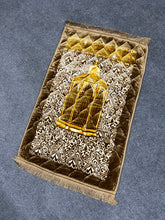 Golden & Brown Printed Prayer Mat