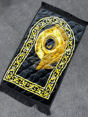 Black Printed Prayer Mat (SMALL)