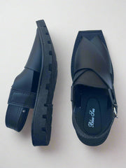 Black Peshawari Chappal