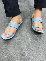 Zarqash Gray Kolapuri Chappal