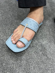 Zarqash Gray Kolapuri Chappal