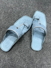 Zarqash Gray Kolapuri Chappal