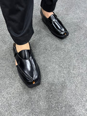 ZARBI Black Peshawari Chappal