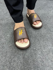FLEXOR Brown Men Slide