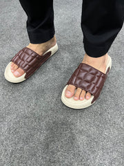 OFFBEAT Brown Men Slide