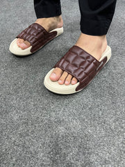 OFFBEAT Brown Men Slide