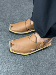 KAPTAAN Mustard Peshawari Chappal