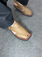 Triple Gear Camel Peshawari Chappal