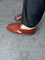 Rust Maroon Peshawari Chappal