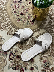 IVORY LUXE COMFORT BEIGE SLIDE