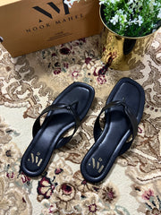 BLACK AURA COMFORT SLIDE