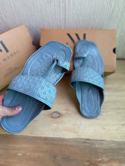 Zarqash Gray Kolapuri Chappal