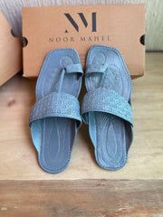 Zarqash Gray Kolapuri Chappal