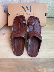 Brown Kolapuri Chappal - Men