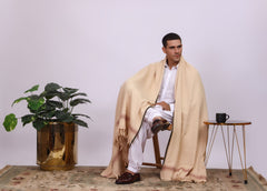 Aalam Light Brown Men Shawl