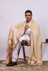 Aalam Light Brown Men Shawl