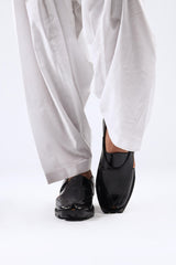 ZARBI Black Peshawari Chappal