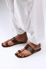 Brown Kolapuri Chappal - Men