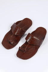 Brown Kolapuri Chappal - Men