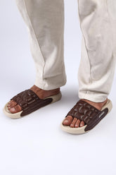 OFFBEAT Brown Men Slide