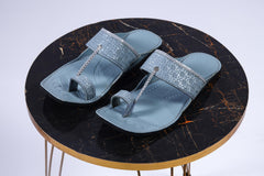 Zarqash Gray Kolapuri Chappal
