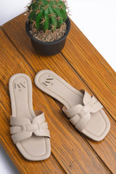 IVORY LUXE COMFORT BEIGE SLIDE