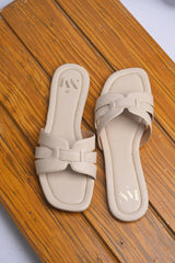 IVORY LUXE COMFORT BEIGE SLIDE