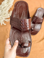 Brown Kolapuri Chappal - Men