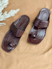 Brown Kolapuri Chappal - Men