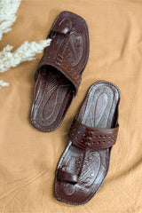 Brown Kolapuri Chappal - Men