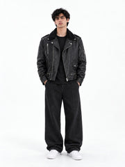 The Rebel Biker Leather Jacket