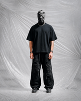 BLACK OVERSIZED BASIC T-SHIRT