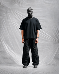 BLACK OVERSIZED BASIC T-SHIRT