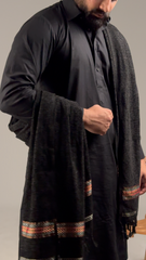 Raag Black Premium Men Shawl