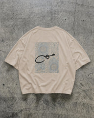 Haq Patchwork Oversize T-Shirt – Beige