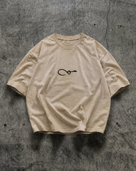 Haq Patchwork Oversize T-Shirt – Beige