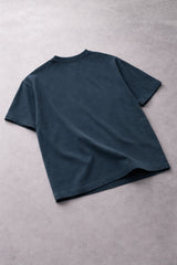 STEEL GRAY OVERSIZED BASIC T-SHIRT