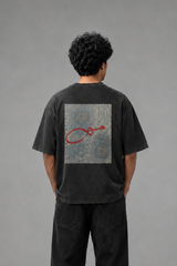 Haq Patchwork Oversize T-Shirt – Black