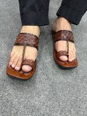 Riwaj Brown Kolapuri Chappal